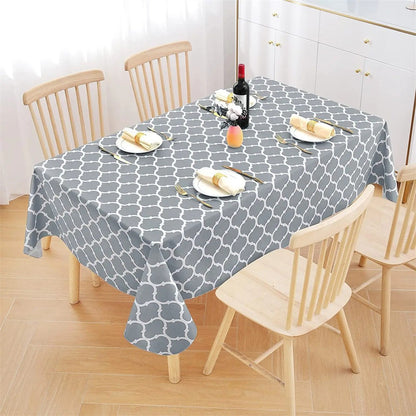 Olanly PVC House Table Cloth Rectangular Tablecloths Waterproof Table Mat For Coffee Table Banquet Decoration Dining Table Cover