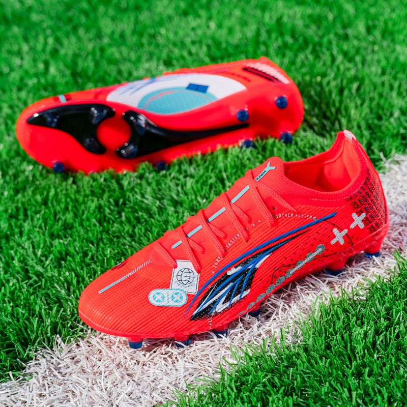 TF/AG Men Football Shoes Society Cleats Professional Soccer Shoes Original Boy Indoor Football Field Boots Sneaker Non Slip