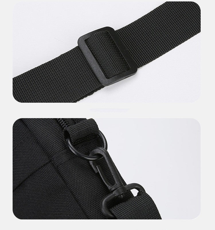 Simple Casual Mini Crossbody Bag Men's Nylon Small Shoulder Bag For Men Oxford Messenger Phone Side Sling Bag Husband Chest Pack