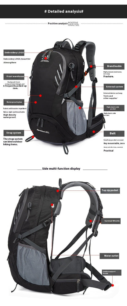 Mochilas de Caminhada Impermeáveis Masculinas e Femininas para Atividades ao Ar Livre, Montanhismo, Viagens, Esportes, Mochila de Grande Capacidade para Acampamento