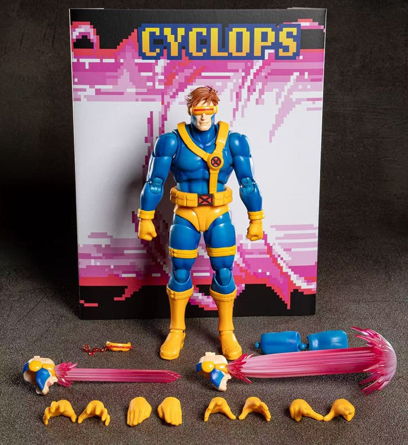 Genuine BANDAI S.H.Figuarts X-Men Scott Summers Cyclops GAMERVERSE Anime Action Figure Modelo Colecionável Presente Infantil