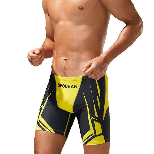 SEOBEAN Men's Low-Waist Boxer Shorts Swimming Trunks Hot Spring Pants Men's Swimsuit Comfortable Briefs Water Sports Gear