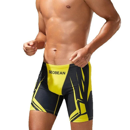 SEOBEAN Men's Low-Waist Boxer Shorts Swimming Trunks Hot Spring Pants Men's Swimsuit Comfortable Briefs Water Sports Gear