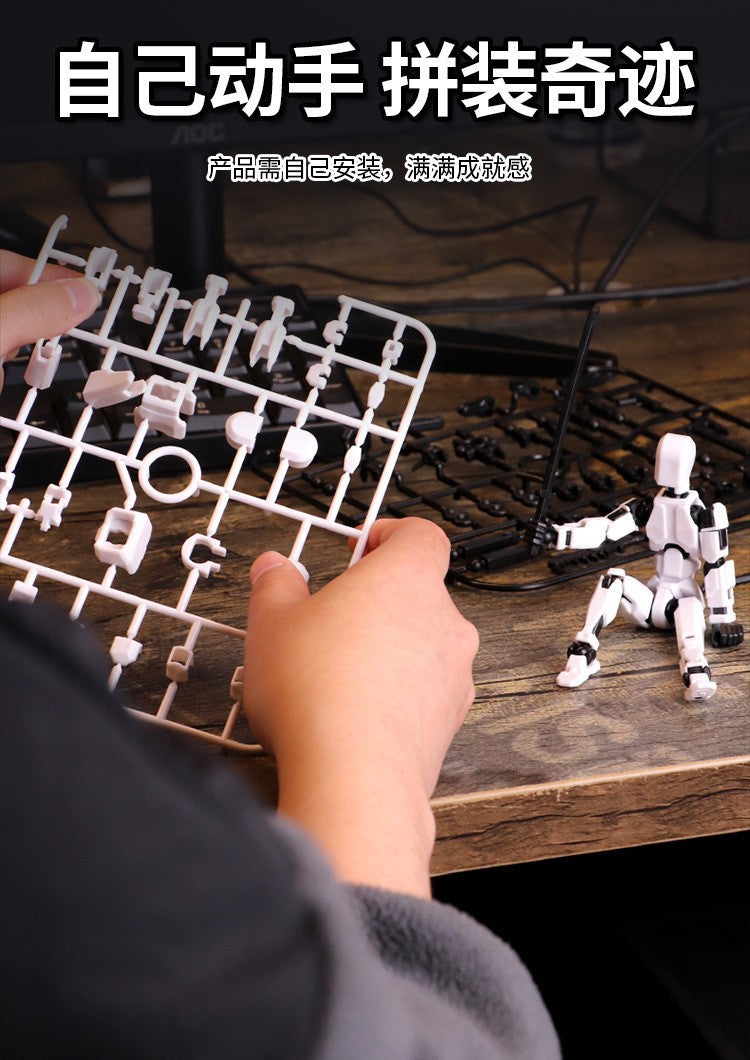Titan Action Figure Robô Multifuncional Articulado com Múltiplas Juntas que se Transforma, Boneco Manequim Impresso em 3D, Brinquedo Ornamento para Crianças e Adultos, Presentes