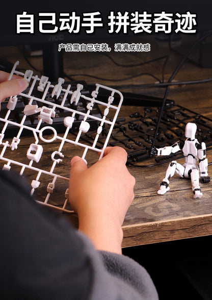 Titan Action Figure Robô Multifuncional Articulado com Múltiplas Juntas que se Transforma, Boneco Manequim Impresso em 3D, Brinquedo Ornamento para Crianças e Adultos, Presentes