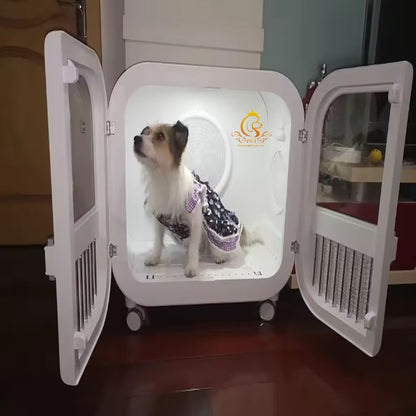 Caixa Secadora Automática de Animais de Estimação EUR PET para Cães e Gatos de Médio e Grande Porte Equipamento de Pet Shop com Baixo Ruído