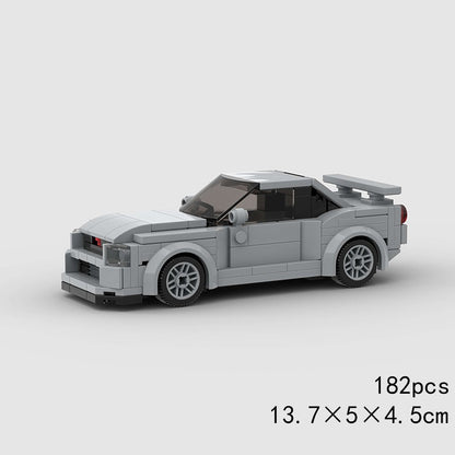 MOC Speed Sports Super Carro de Corrida Blocos de Montar DIY Tijolos Cidade Rally Técnico Grande Veículo de Corrida Presente de Natal Brinquedo