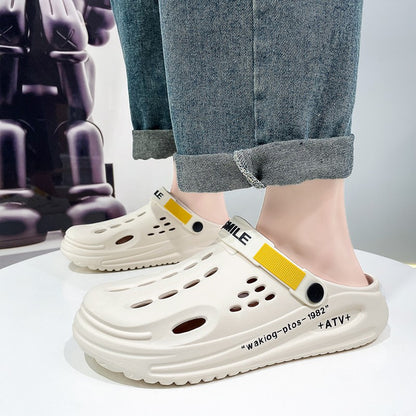 Big Size 47 Fashion Men Beach Sandals Outdoor Clogs Comfortable Indoor Slippers Trend Men Casual Shoes Home Garden Shoes Sandals