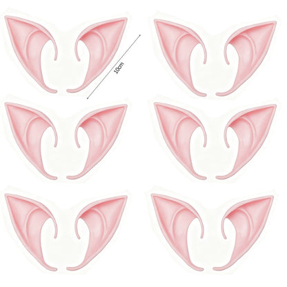 Halloween Elf Ears Latex Simulation Ears Props Fairy Angel Cosplay Mask Halloween Costume Accessories Mascaras Halloween Party