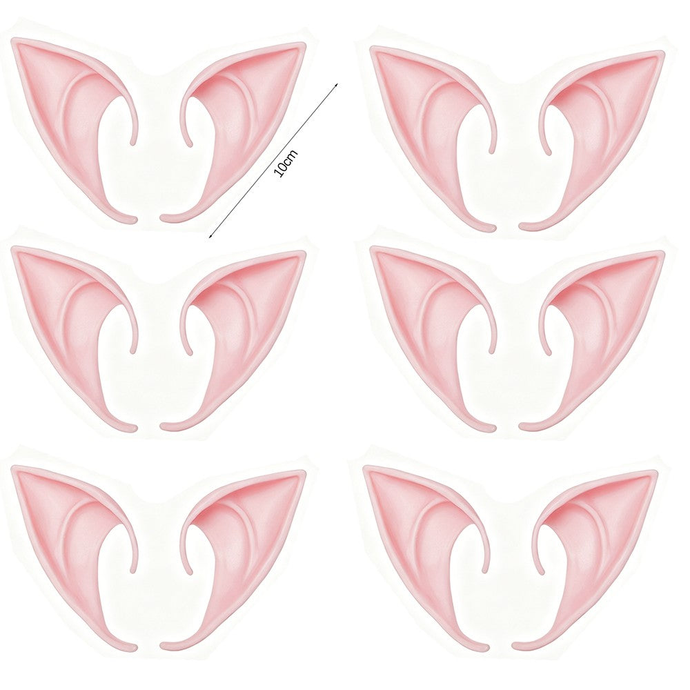 Halloween Elf Ears Latex Simulation Ears Props Fairy Angel Cosplay Mask Halloween Costume Accessories Mascaras Halloween Party