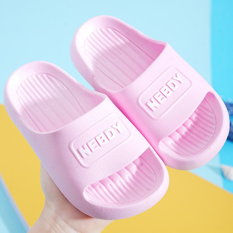 Children's Slippers for Summer Boys and Girls Indoor Bathroom Soft-Soled Thickened Anti-Slip Baby Slippers and Cool Sandals