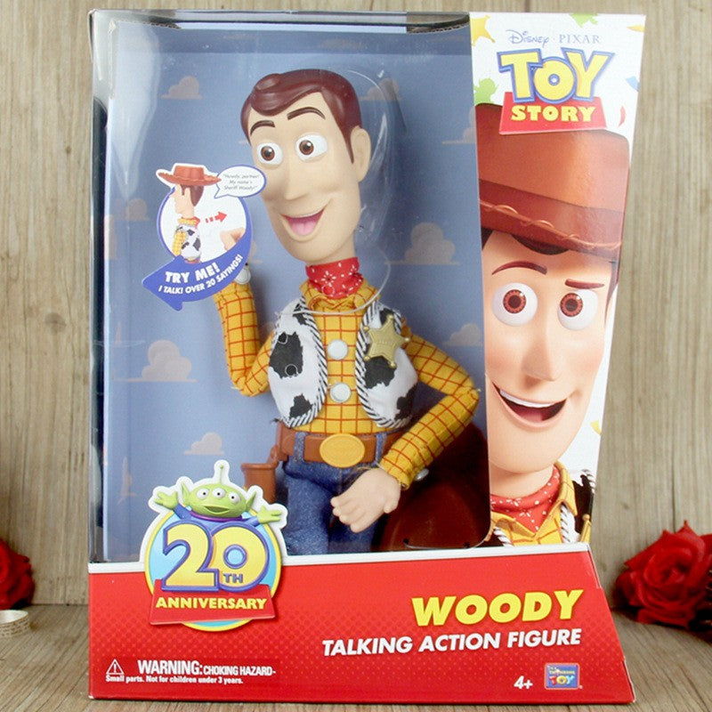 Boneca Jessie e Woody Articuladas com Som Toy Story Modelo Boneco Figuras de Ação Presentes de Natal Halloween para Crianças