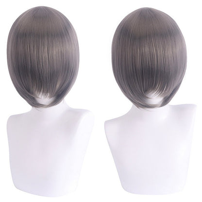 cosplay wig, face-controlling, short hair, thickened version, face-controlling style, colorful Synthetic fiber wig