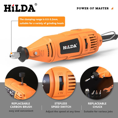 Mini Retificadeira Elétrica Furadeira Caneta de Gravação Mini Furadeira Ferramenta Rotativa Elétrica Acessórios para Máquina de Moer