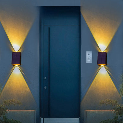 NEW Upgrade LED Outdoor Wall Solar Lights Waterproof Garden Wall Decoration Lighting For Villa Patio Stair Corridor