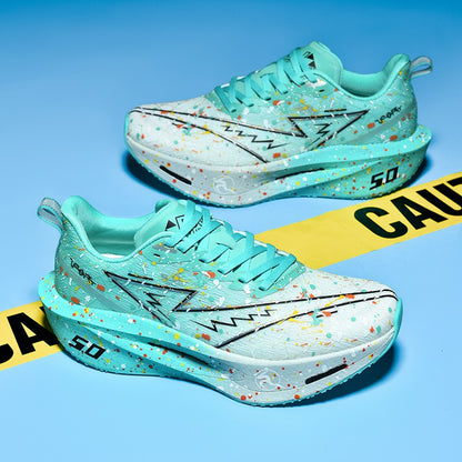 Air Cushion Carbon Plate Running Shoes Jogging Marathon Men Sports Breathable Lightweight Comfortable Nonskid Casual Sneakers