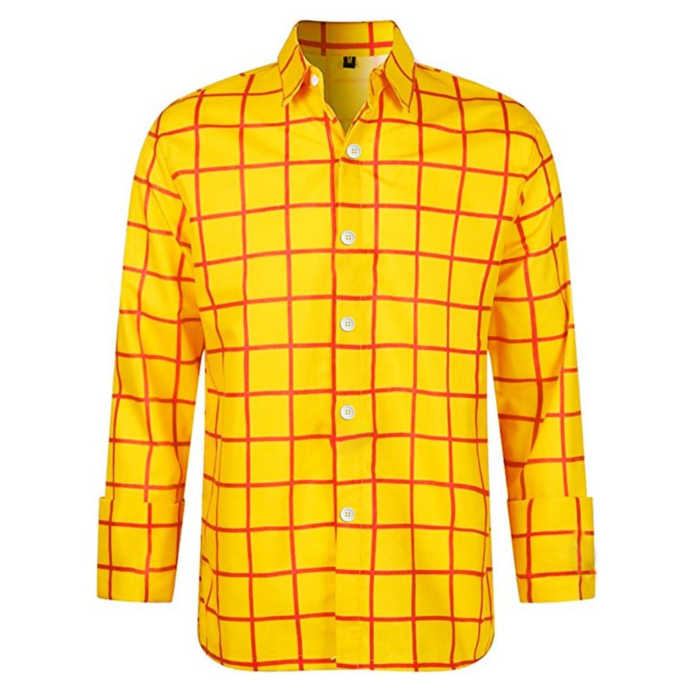 Adult Woody Cosplay Cow Shirts Hat Scraf Set Costume Men Roleplay Fantasia Outfits Halloween Carnival Party Disguise Suit