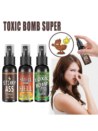 30ml Fart Spray Party Supplies Plastic Liquid Fart Gag for Adults Kids Terrible Stinky Fart Spray Non Toxic Halloween Funny Toys