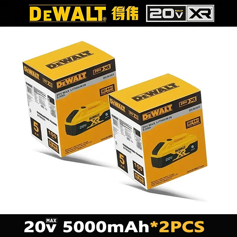 Bateria Dewalt 20V 100% Genuína, Bateria Recarregável de Íon de Lítio 2AH 5AH 6AH, Bateria de Substituição para Ferramentas Elétricas Dewalt DCB200