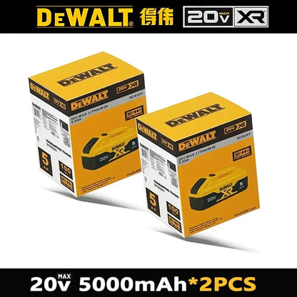 Bateria Dewalt 20V 100% Genuína, Bateria Recarregável de Íon de Lítio 2AH 5AH 6AH, Bateria de Substituição para Ferramentas Elétricas Dewalt DCB200
