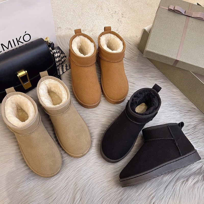 New 2024 Women Winter Ultra Mini Boot Designer Australian Platform Boots for Leather Warm Ankle Fur Booties Luxury Boots