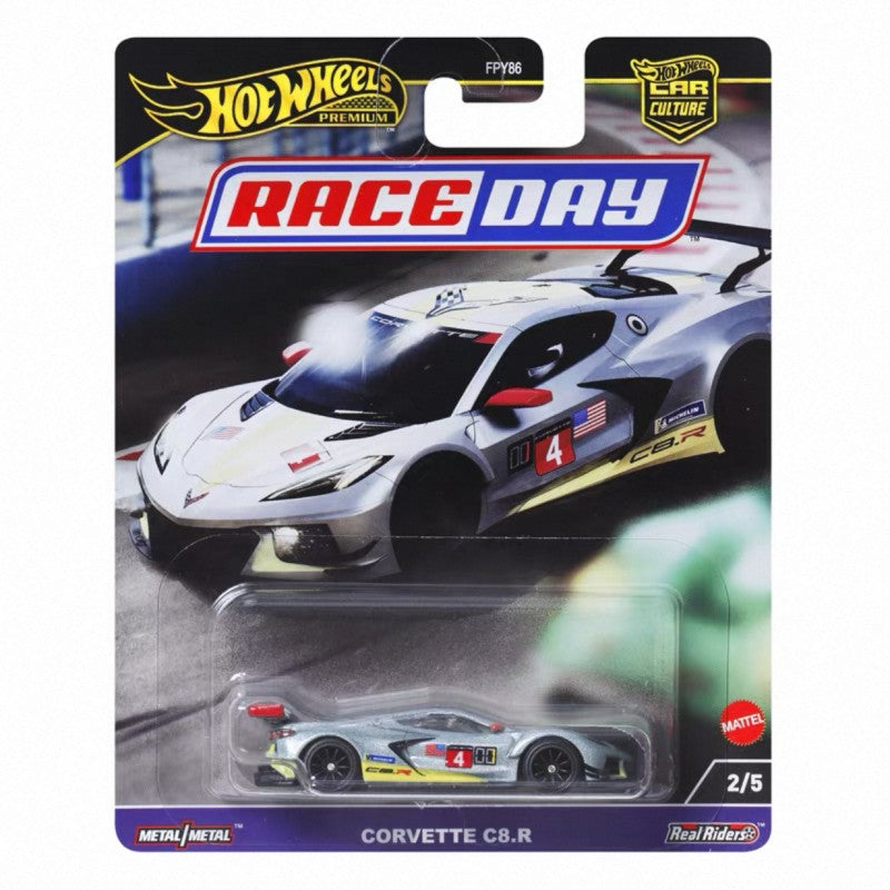 Hot Wheels Fpy86 Car Culture - Race Day (D) Porsche Bmw Nissan Premium Carros de Brinquedo de Metal Fundido de Alta Qualidade para Presentes de Aniversário e Natal