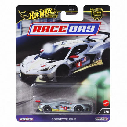 Hot Wheels Fpy86 Car Culture - Race Day (D) Porsche Bmw Nissan Premium Carros de Brinquedo de Metal Fundido de Alta Qualidade para Presentes de Aniversário e Natal
