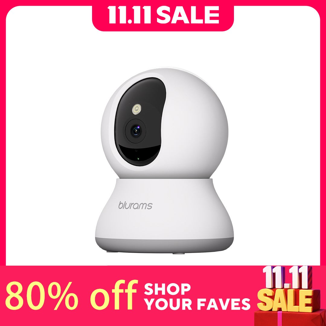 Blurams Indoor Security Camera 2K, Home Security Camera for Dog/Elder, Security Camera with One-Touch Call Update A31S-2pc