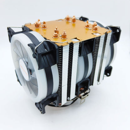 6 Heat Pipes ARGB CPU Air Cooler 4 Pin PWM Quiet CPU Cooling Fan for Intel LGA 1700 2011 1200 1156 X79 X99 AM3 AM4 PC Radiator