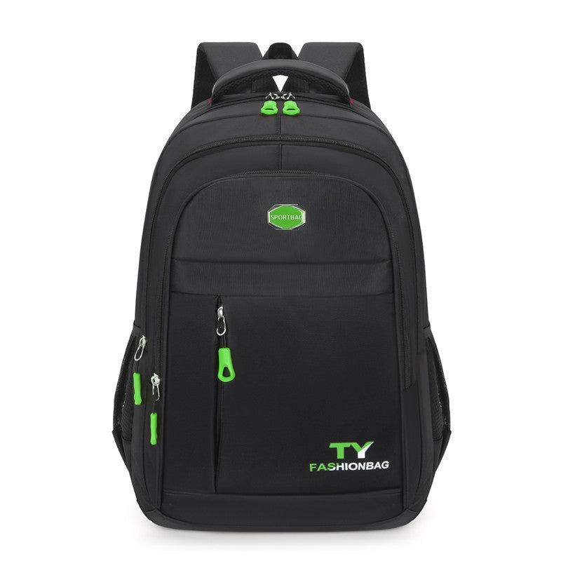 Mochilas Minimalistas de Grande Capacidade Masculinas Impermeáveis Oxford Mochila Escolar para Deslocamento Casual de Negócios Múltiplos Bolsos Bolsa de Viagem