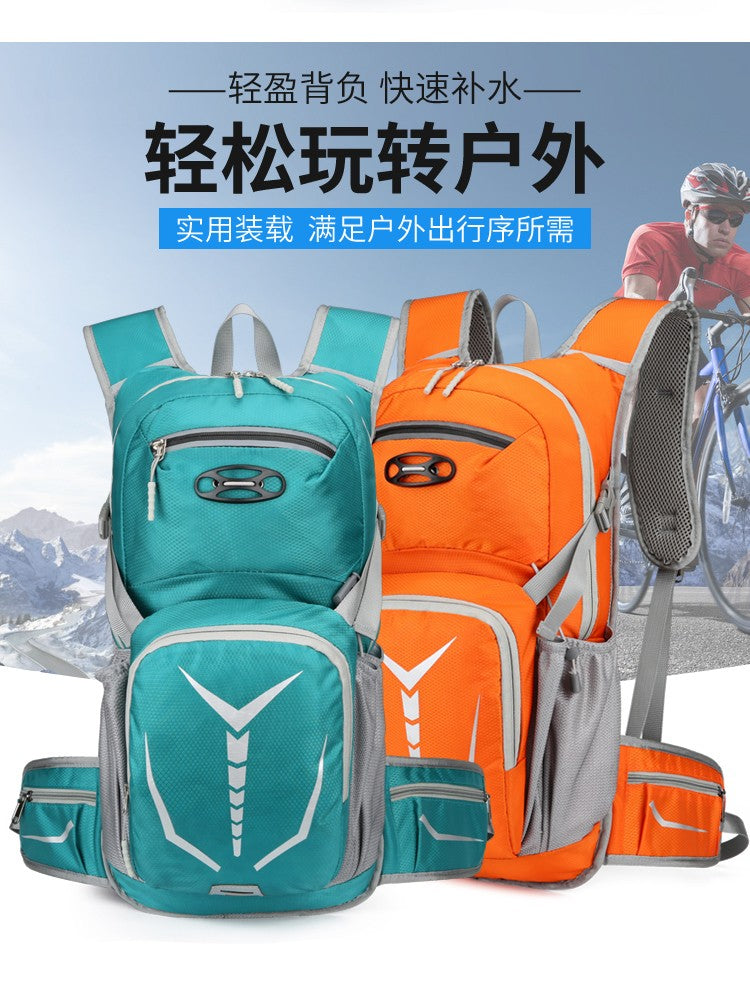 Outdoor mountaineering and cycling travel backpack, multifunctional waterproof nylon bag, suitable for men and women