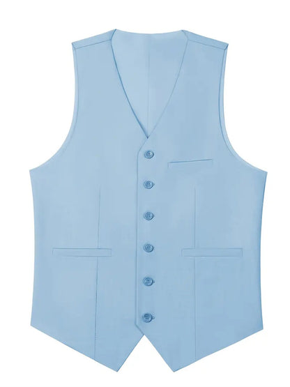 Men's Suits 3pcs Mens Business Suit Notch Lapel Blazer Formal Wedding Groom Pants Tux Vest Tuxedos (Blazer+vest+Pants)