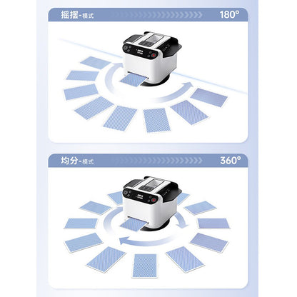 360° Rotating Automatic Card Shuffle Dealer Machine 2 In 1 Playing Cards Shuffling Dealing Tool Party Games Poker Device