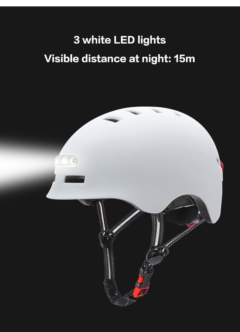 NOVO Capacete de Ciclismo Inteligente com Luz Traseira de LED Bicicleta Adulto Elétrica MTB Bicicleta de Estrada Patinete para Esporte Capacete Urbano Masculino Feminino 2#