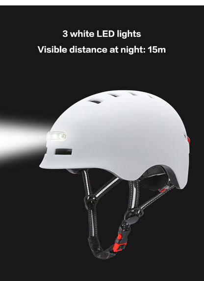 NOVO Capacete de Ciclismo Inteligente com Luz Traseira de LED Bicicleta Adulto Elétrica MTB Bicicleta de Estrada Patinete para Esporte Capacete Urbano Masculino Feminino 2#