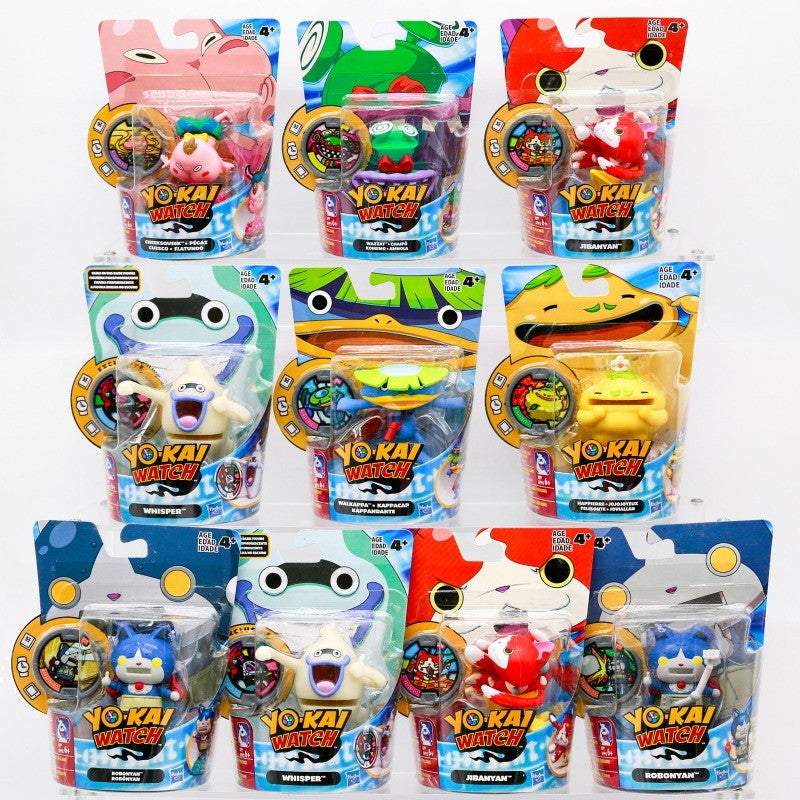 Hasbro Yokai Watch Anime Bonecos de Ação com Chip de Console de Jogo Robonyan Jibanyan Bonecas Modelo Brinquedos Colecionáveis