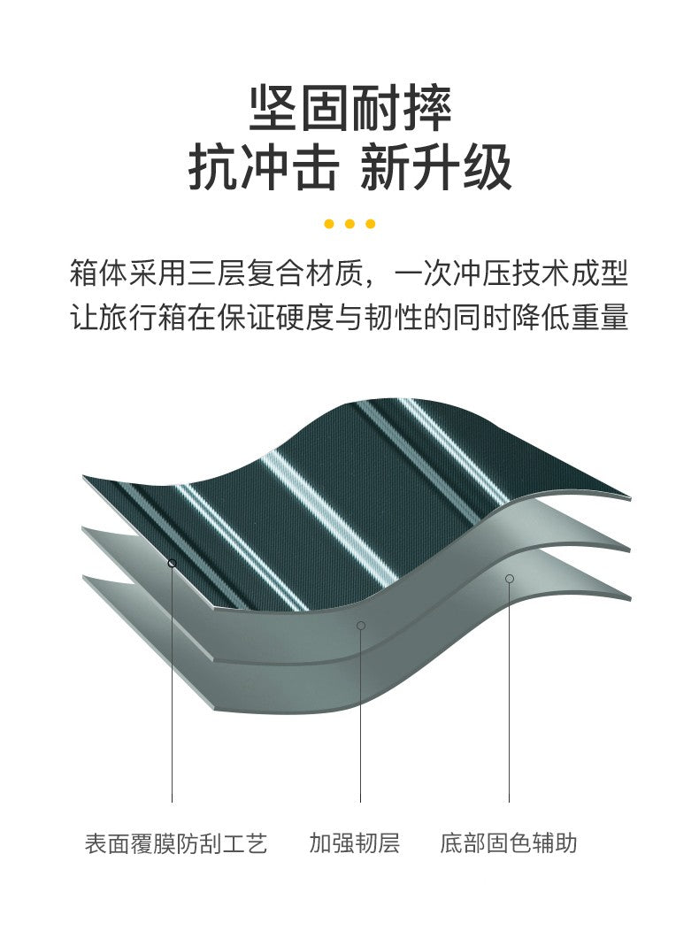 Large Capacity Aluminum Frame Luggage Suitcase with Wheels Travel Bag Durable And Wear-Resistant 20-28 Inch Rolling Suitcase