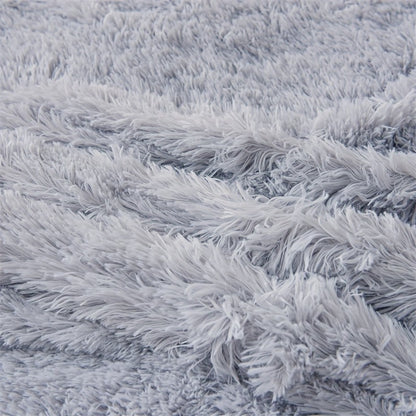 3PC Solid Plush Duvet Cover Comfortable Bedding 1 Duvet cover 2 Pillowcases Soft And Skin Friendly No Filling Four Seasons