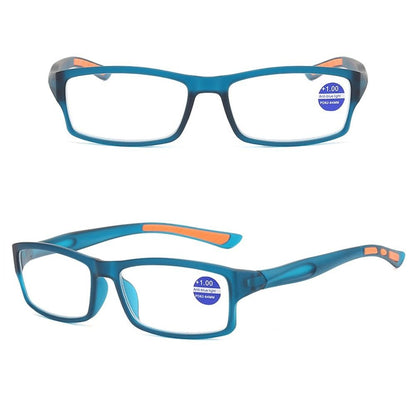 Sport Men Reading Glasses Ultralight Anti-blue Light Presbyopia Eyeglasses Women Men Far Sight Optical Eyewear Diopters +100+400