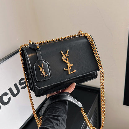 High quality women's bag crossbody bag large capacity texture single shoulder small square bag chain commuting phone bag