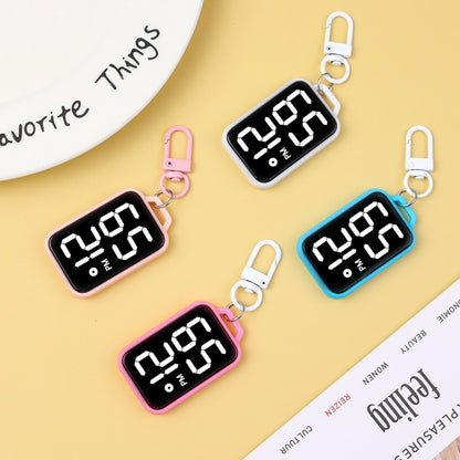 1/4/5 pcs Electronic Pocket Watch LED Keychain Nurse Pocket Watch Digital Watch for Student Backpacks Keys Pendant Timepiece