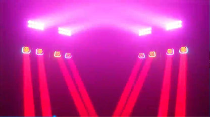 Reiz 4x40W RGBW Beam Ring With 20x8W LED Wall Wash Strobe 3in1 Effect Bar set Stand Stage Light Remote control For bar DJ discos