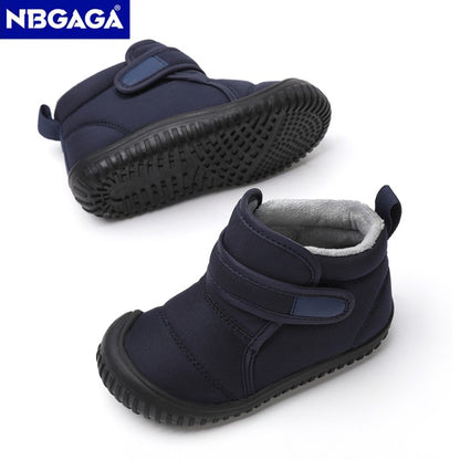 Unisex Kids' Outdoor Anti-slip Winter Snow Boots Warm Plush Toddler Boys Girls Comfortable Walking Shoes Size 19-28