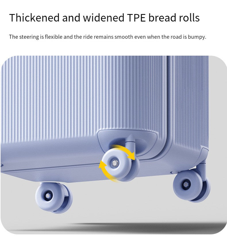 Plastic Frame Thickened Handle Luggage Large Capacity 24-inch Travel Bag 20-inch Checked Luggage Explosion-proof Password Suitca