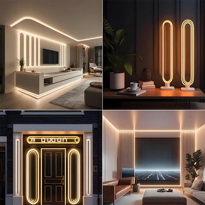 5V USB RGB Neon LED Strip 1/2/3/5M IP65 RGB Neon Lamp Tape with App and Remote Control For DIY Neon Deocoration Lighting