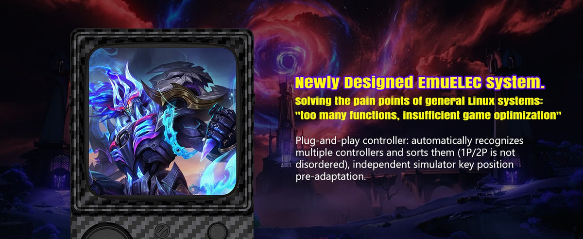 AISLPC RG45 Retro Handheld Game Console 4.0'' IPS Screen 64/128GB Supports 5G Portable Pocket Video Player