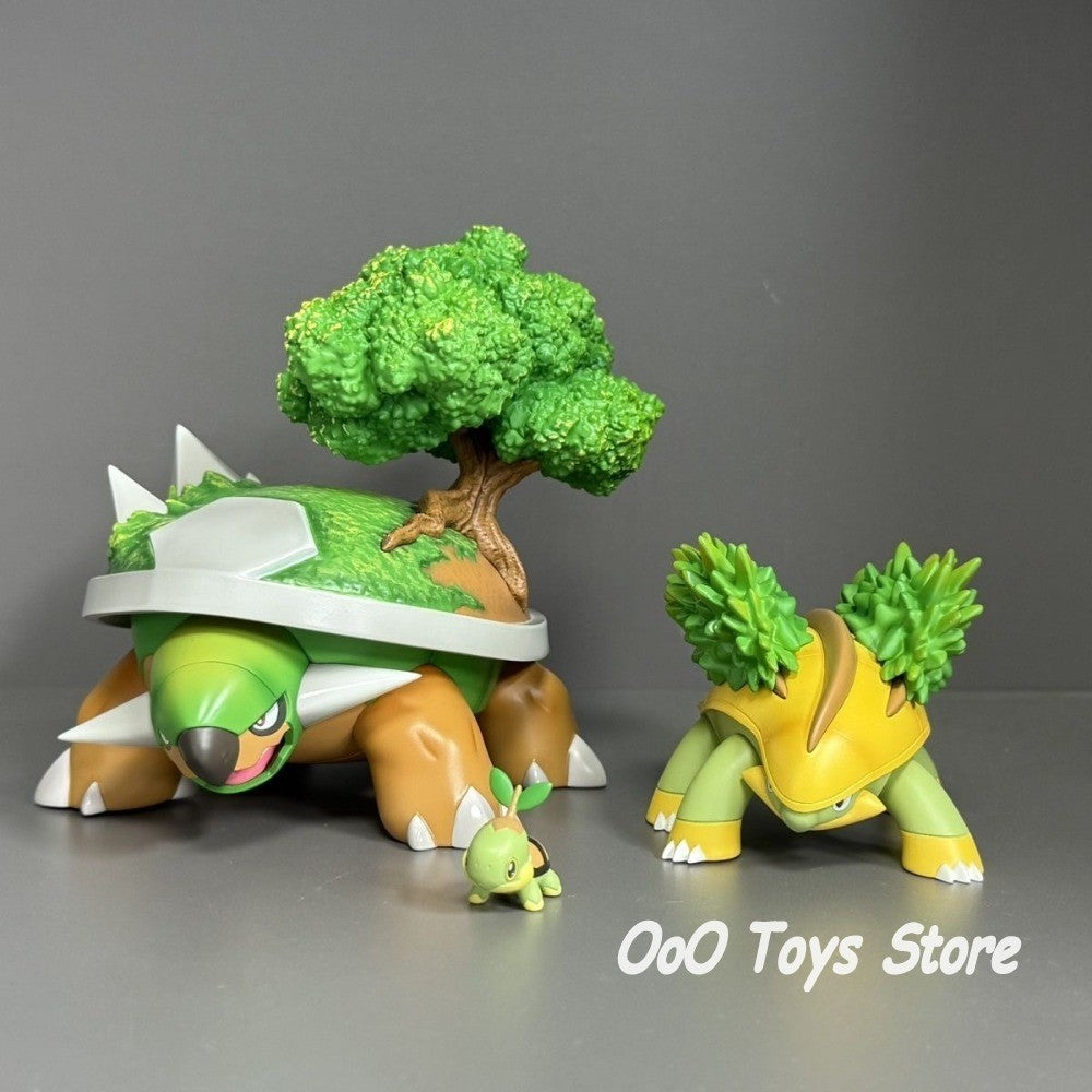 Anime Pokemon Figure Torterra Evolutionary Group Action Figures Pvc Collection Model Toys for Children Gifts 2-11cm