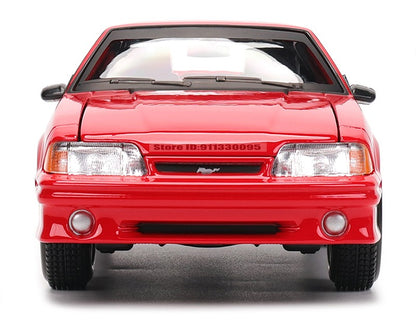 Maisto 1:24 1993 Ford Mustang SVT Cobra modelo de carro de liga fundido modelo de precisão estática de coleção presente de brinquedo de jogar