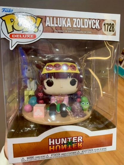 Hunter×Hunter Alluka Zoldyck #1728 3.2in Funko Pop Action Figures Uvogin Kalluto Zoldyck Colecionáveis Anime Bonecos de Vinil Modelo Brinquedos Presente