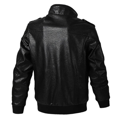 American workwear jacket, pilot tactical leather jacket, men's spring and autumn motorcycle suit, men's leather jacket M-6XL